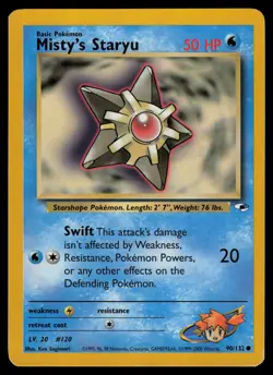 Misty's Staryu 90/132 Gym Heroes Common Pokemon - Image 1