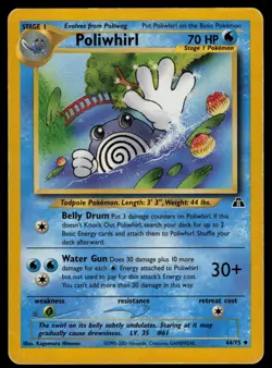 Poliwhirl 44/75 Neo Discovery Uncommon Pokemon - Image 1