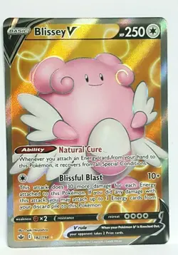 Blissey V 182/198 Ultra Rare Full Art Pokemon Chilling Reign NM/MINT - Image 1