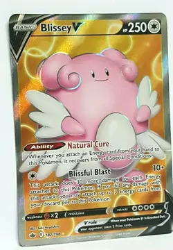 Blissey V 182/198 Ultra Rare Full Art Pokemon Chilling Reign NM/MINT - Image 2