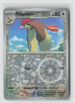 Pidgeotto #017/165 Sv Scarlet & Violet 151 Common Reverse Holo Pokemon TCG NM - Image 1