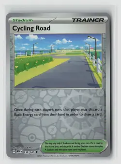 Cycling Road #157/165 Sv Scarlet & Violet 151 Reverse Holo Pokemon TCG NM - Image 1