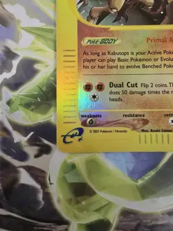 2003 POKEMON Skyridge Reverse Holo Rare Kabutops 14/144 - Image 5