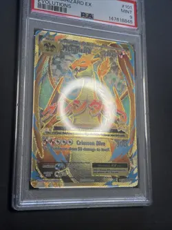 2016 Pokemon XY Evolutions Mega M Charizard EX Full Art 101/108 PSA 9 MINT - Image 2