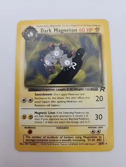 Dark Magneton (28) Team Rocket Rare Pokemon 28/82 1st Edition - Image 1
