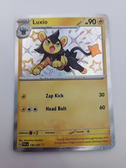 Luxio 136/091 Sv: Paldean Fates Holo Pokemon TCG - NM - Image 1