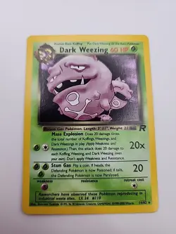 Pokemon Team Rocket Dark Weezing 14/82 Holo Rare - Image 1