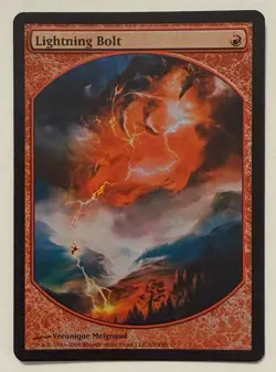 Lightning Bolt Textless Foil - Magic Player Rewards MTG - Image 1