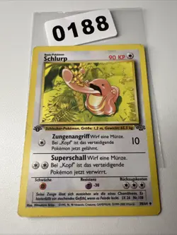 Schlurp | 38/64 | Dschungel | Pokemon Karte Deutsch | Vintage - Image 1