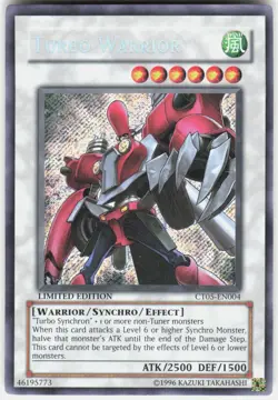Turbo Warrior CT05-EN004 Secret Rare 2008 Collectors Tin Yu-Gi-Oh Near Mint - Image 1