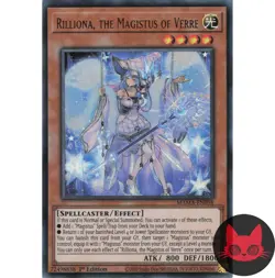 Yugioh Rilliona, the Magistus of Verre MAMA-EN058 Super Rare 1st Edition NM - Image 1