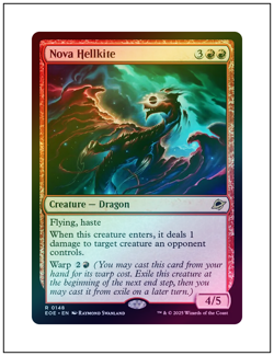 1x Nova Hellkite, Foil, Magic the Gathering MTG NM - Image 1