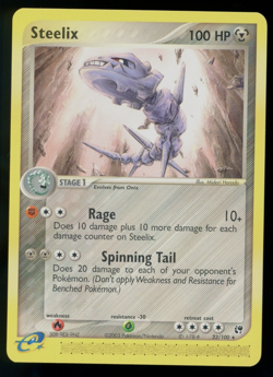 Steelix 23/100 Ex Sandstorm E Series Rare Non-Holo Pokemon Card - Image 1