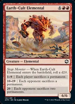 Earth-Cult Elemental - Near Mint MTG Adventures in the Forgotten Realms - Image 1