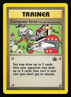Computer Error 16 WOTC Black Star Promo Pokemon Card - Image 1