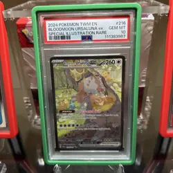 2024 POKEMON TWM EN-TWILIGHT MASQUERADE #216 BLOODMOON URSALUNA EX PSA 10 - Image 1