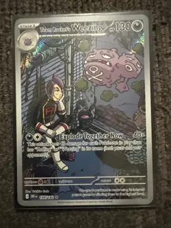 Illustration Rare Pokemon cards Team Rockets Weezing and Japeneses Krokorak - Image 2