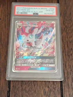 2017 Pokemon Sun & Moon Sylveon GX 92a/145 Alternate Art Promo PSA 10 GEM MINT - Image 2