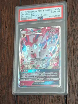 2017 Pokemon Sun & Moon Sylveon GX 92a/145 Alternate Art Promo PSA 10 GEM MINT - Image 3