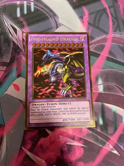 YUGIOH - FIVE HEADED DRAGON - PGL2 - GOLD RARE - NM - 1ST ED - Image 1