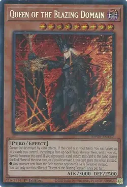 Queen of the Blazing Domain - MP25-EN147 - NM - Secret Rare - 1st ed - Yugioh - Image 1
