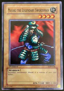 Masaki The Legendary Swordsman | LOB-038 - 1st Edition (Near Mint) | Yu-Gi-Oh - Image 1