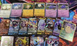 Pokemon Card Lot DMG - LP Cosmos V Pikachu EX GX Radiant Sylveon + - Image 4