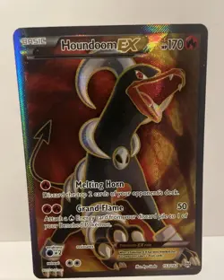 Pokemon Houndoom EX Full Art Ultra Rare 153/162 Breakthrough 170 HP Holo Card - Image 1