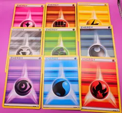 Pokemon XY Generations - Basic Energy Cards Complete Set + Holo Colorless - Image 1