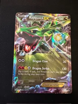 Pokemon TCG Rayquaza EX XY73 XY Black Star Promo Card - MP - Image 1