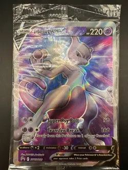 Pokemon TCG Mewtwo V SWSH229 Full Art Black Star Promo Card Sealed - Image 1