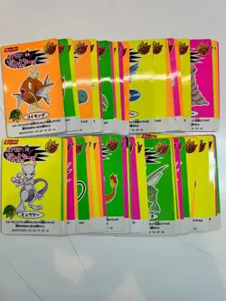 56 MP Nissui Battle Seal Sticker Card Set Lot Pokemon Pocket Monster 1999 - Image 1