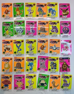 56 MP Nissui Battle Seal Sticker Card Set Lot Pokemon Pocket Monster 1999 - Image 2