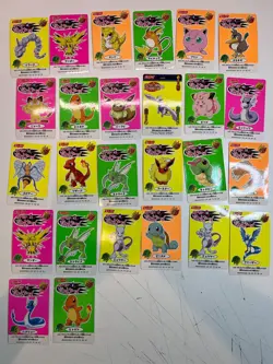 56 MP Nissui Battle Seal Sticker Card Set Lot Pokemon Pocket Monster 1999 - Image 4
