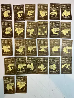 56 MP Nissui Battle Seal Sticker Card Set Lot Pokemon Pocket Monster 1999 - Image 5