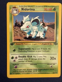 Pokemon TCG Nidorina Jungle Card 40/64 - 1st Edition - Image 1
