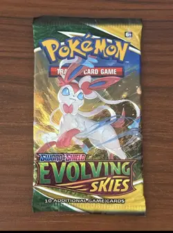 Pokemon TCG Evolving Skies Booster Pack, 10 Cards, Sylveon, English - Image 1
