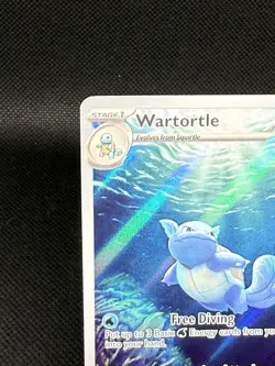 Pokemon TCG Wartortle 171/165 Scarlet & Violet 151 Illustration Rare Card - Image 3
