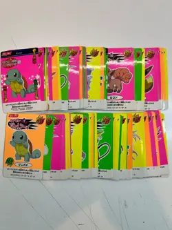 74 HP Nissui Battle Seal Sticker Card Set Lot Pokemon Pocket Monster 1999 - Image 1