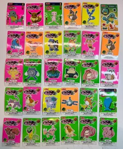 74 HP Nissui Battle Seal Sticker Card Set Lot Pokemon Pocket Monster 1999 - Image 2