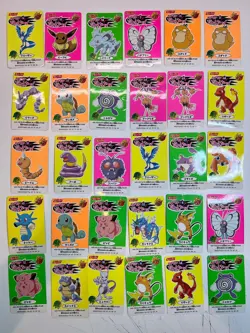 74 HP Nissui Battle Seal Sticker Card Set Lot Pokemon Pocket Monster 1999 - Image 4