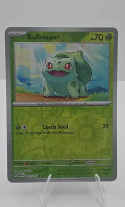 Bulbasaur - (Reverse Cosmos Holo) (Costco Exclusive) 001/165 Miscellaneous Cards - Image 1