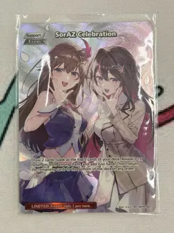 Hololive Official Card Game English SorAZ Celebration (SR) - Image 1