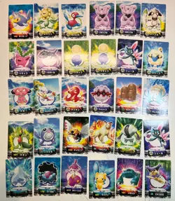 56 NM LP Zukan Pokemon Encyclopedia Bandai Carddass Japanese Cards - Image 2