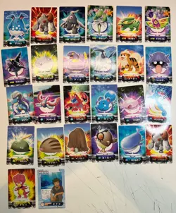 56 NM LP Zukan Pokemon Encyclopedia Bandai Carddass Japanese Cards - Image 4