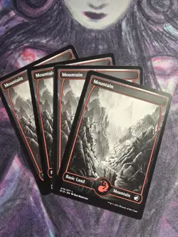 MOUNTAIN (275) (FULL ART) X4 Innistrad: Midnight Hunt MID Magic MTG MINT CARD - Image 1