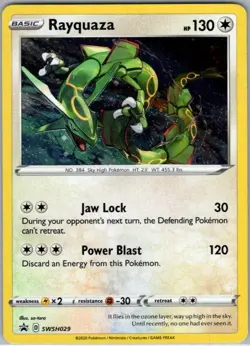Rayquaza - (Pixel Cosmos Holo) SWSH029 Promo Miscellaneous Cards & Products NM - Image 1