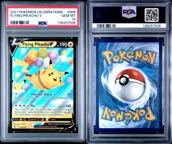Pokemon TCG Flying Pikachu v Holo Card PSA 10 006/025 Celebrations - Image 3