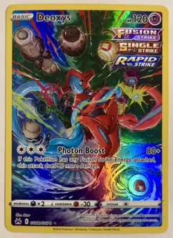 Pokemon TCG Deoxys Holo Card GG12/GG70 Crown Zenith Galarian Gallery Ultra Rare - Image 1