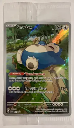 Sealed Pokemon TCG Snorlax O51 Scarlet & Violet Black Star Promo Card - Image 1